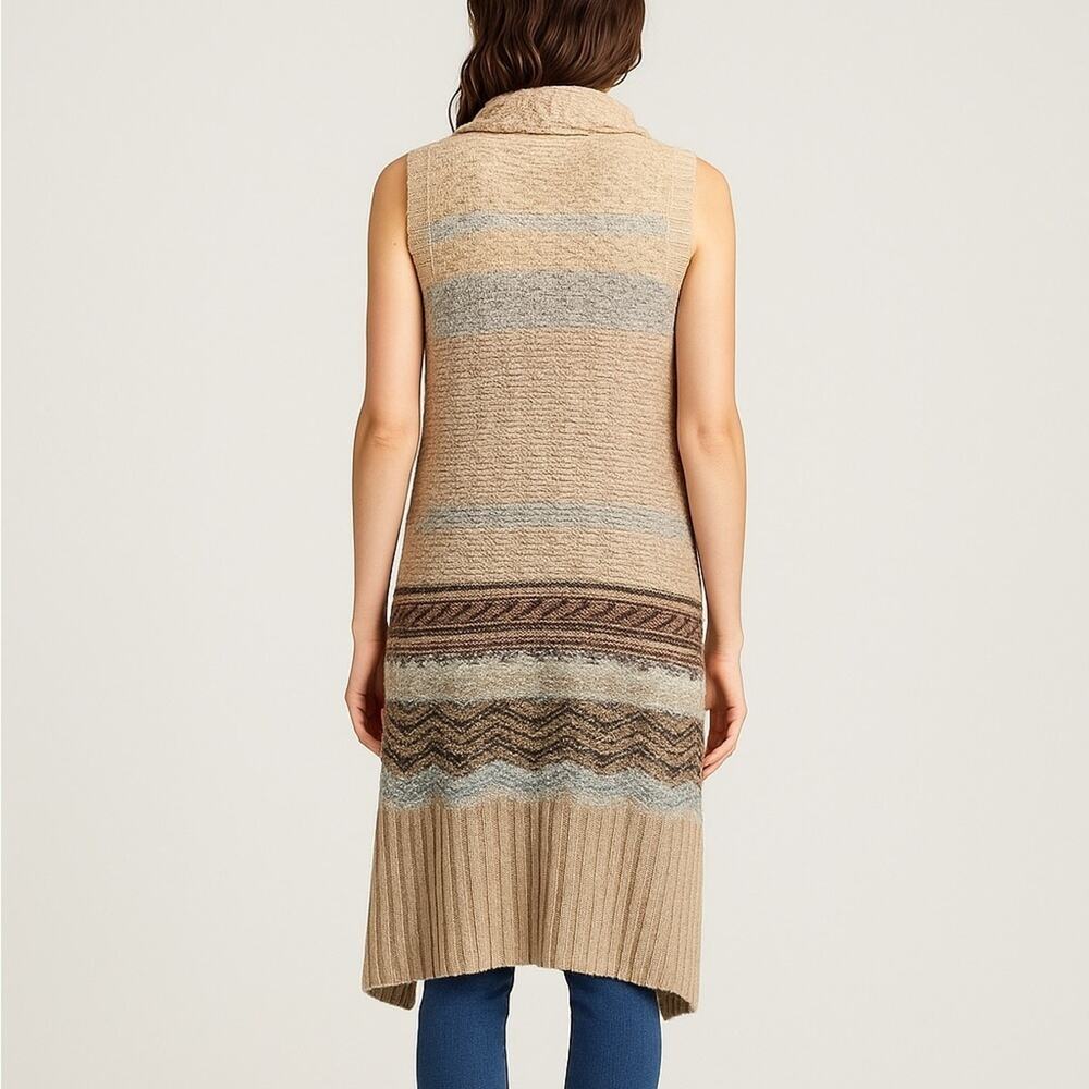 Sleeping On Snow Wool Blend Waterfall Duster Cardigan Sweater Women's Size M/L